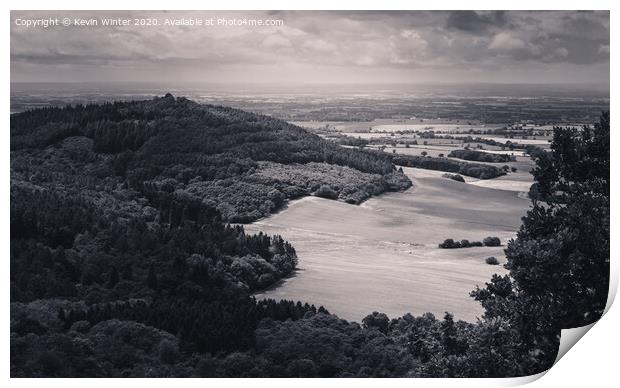 Blustery Sutton Bank Print by Kevin Winter