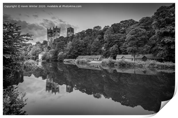 River Wear Reflections Print by Kevin Winter