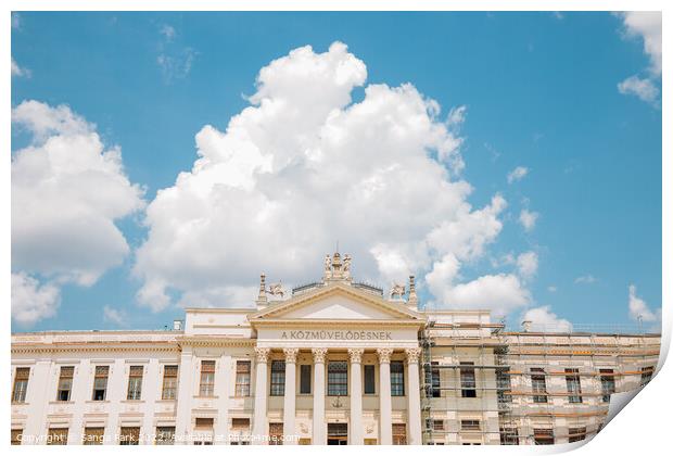 Mora Ferenc museum in Hungary Print by Sanga Park