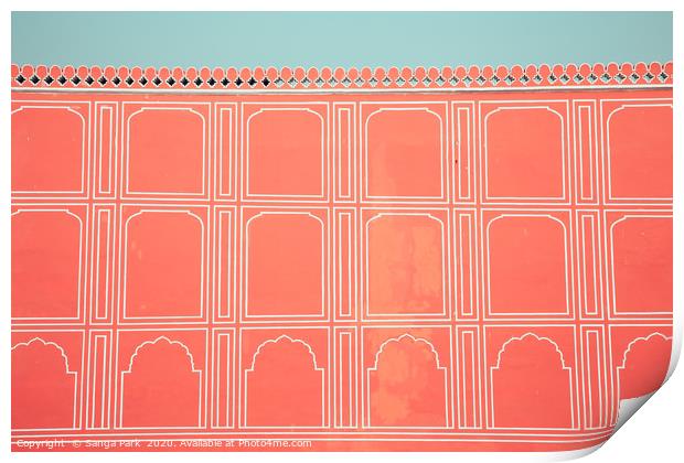City Palace in Jaipur Print by Sanga Park
