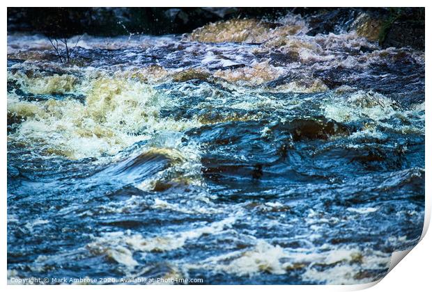 The River Spey at Dulnain Bridge Print by Mark Ambrose