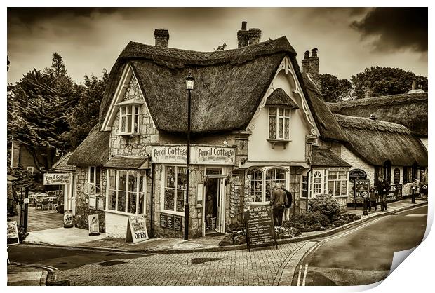 Pencil Cottage Print by Alistair Duncombe