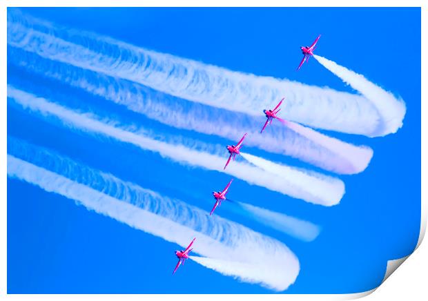 Red Arrows Print by Alistair Duncombe