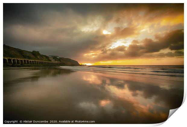 Sandy Reflection  Print by Alistair Duncombe