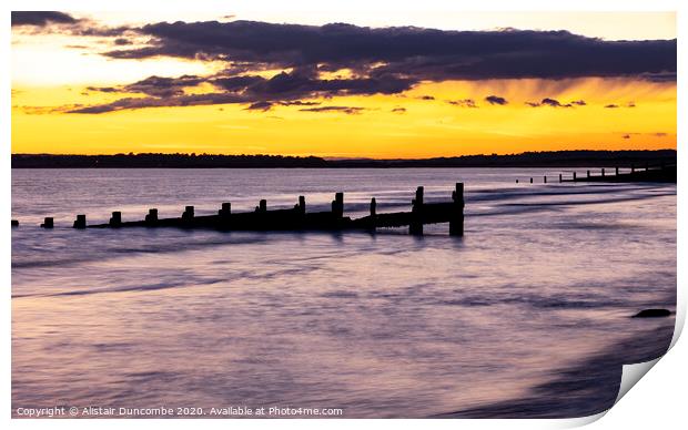 Golden Camber Print by Alistair Duncombe