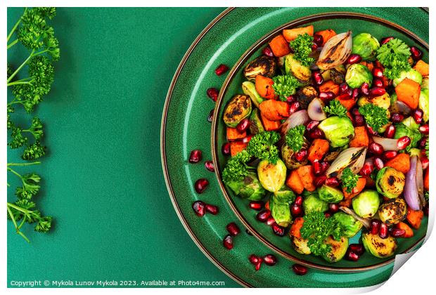 Light salad of mix vegetables. Print by Mykola Lunov Mykola