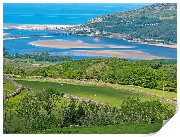 barmouth estuary Print by chris hyde