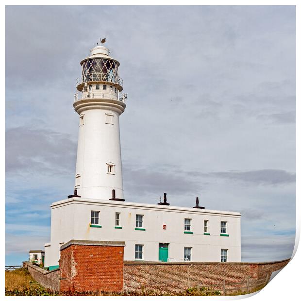 Flanborough Head Lighthouse 2 Print by chris hyde