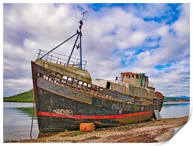 Wreck of Trawler 2 Print by chris hyde