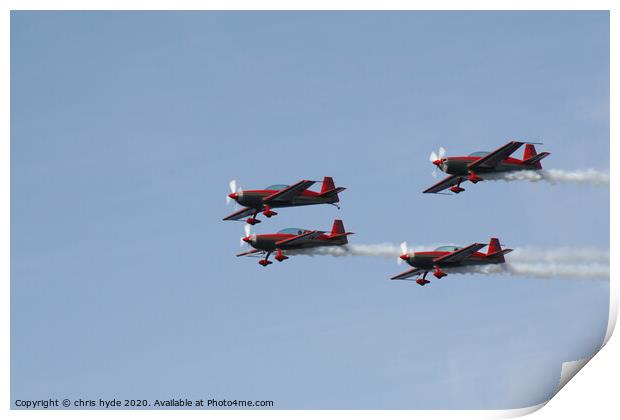Close Formation  Print by chris hyde