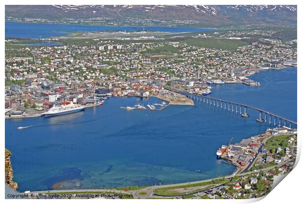 Tromso Norway Panorama Print by chris hyde