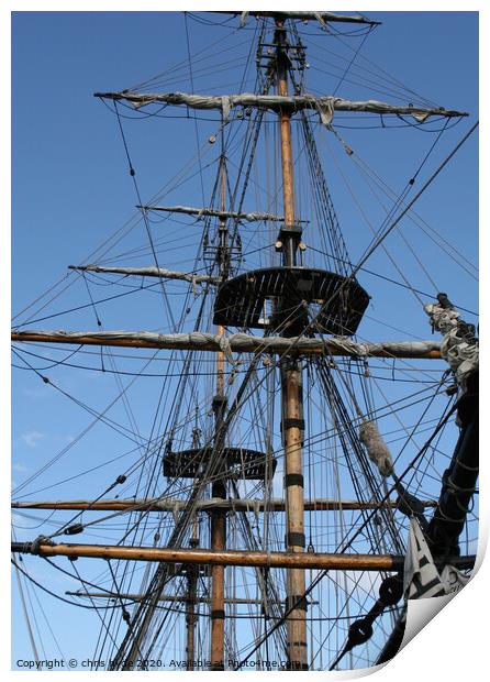 HMS Trincomalee  Print by chris hyde