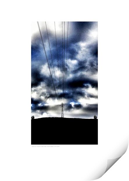Electric skies (Garelochhead [Scotland]) Print by Michael Angus