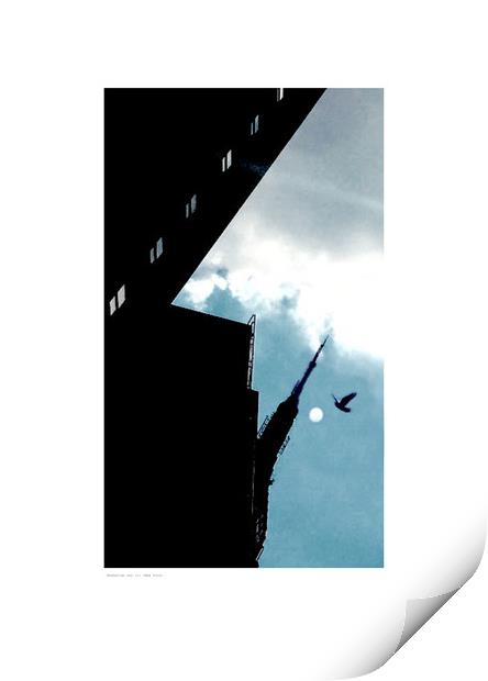 Manhattan sky (i) (New York) Print by Michael Angus