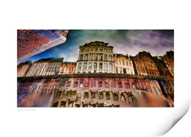 Ghent Reflections (Ghent [Belgium]) Print by Michael Angus