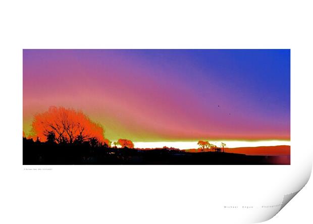 A Nuclear Dawn (Rhu [Scotland]) Print by Michael Angus