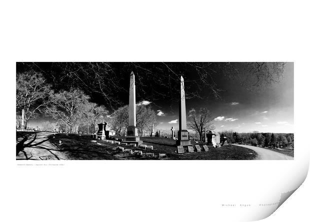 Homewood Cemetery – Squirrel Hill (Pittsburgh) Print by Michael Angus