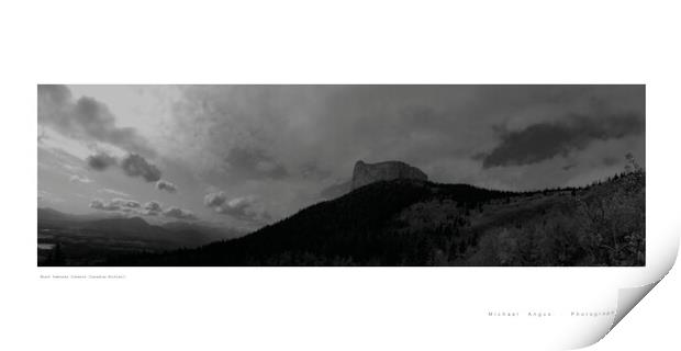 Mount Yamnuska (Canmore [Canadian Rockies]) Print by Michael Angus