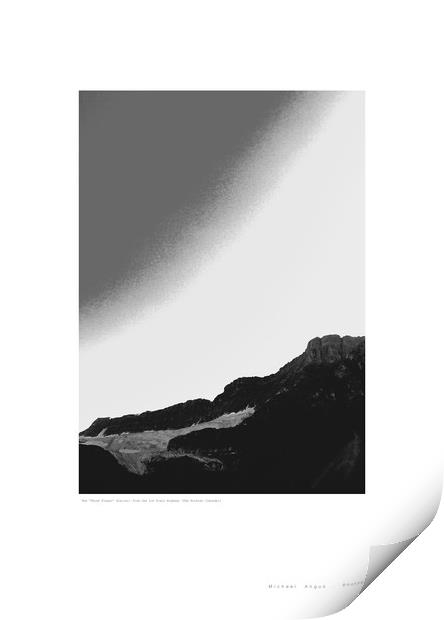 The ‘Three Finger’ Glacier: (Rockies [Canada]) Print by Michael Angus