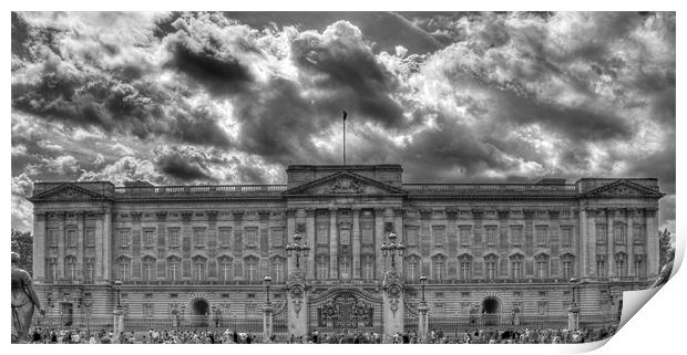 Buckingham Palace BW Print by David French