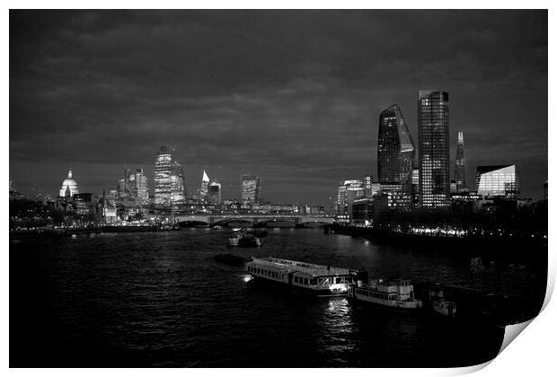 City of London Skyline Print by David French