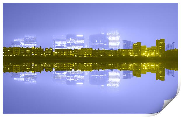 Docklands Canary Wharf Print by David French