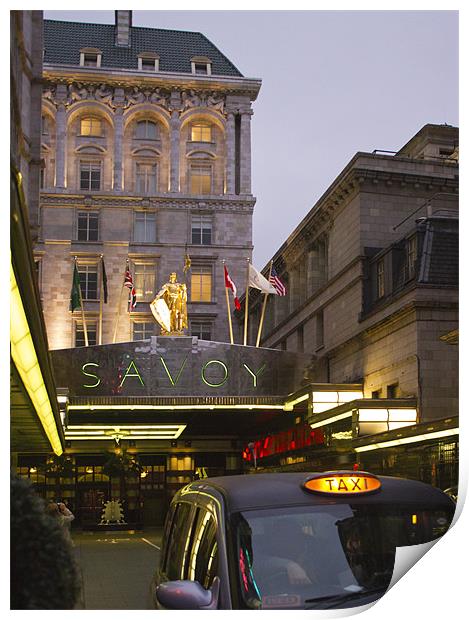 The Savoy London Print by David French