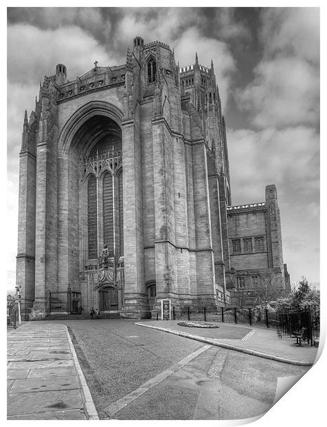 Liverpool Anglican Cathedral Print by David French