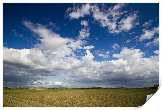 Cloud formations Lancashire Print by David French