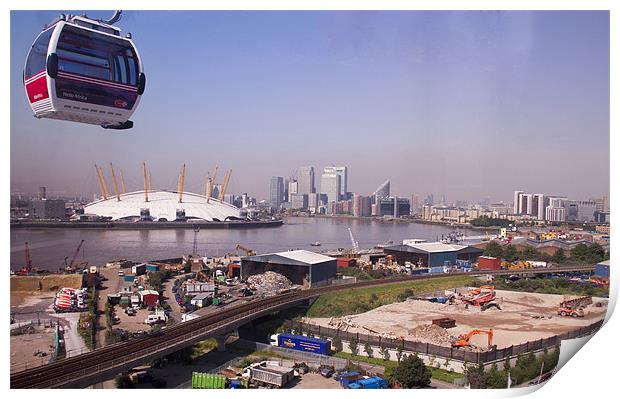 Emirates Cable Car Skyline Print by David French