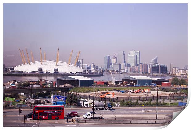 Emirates Cable Car Skyline Print by David French