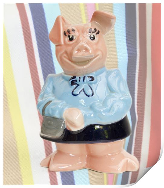 Nat West Piggy Bank Print by David French