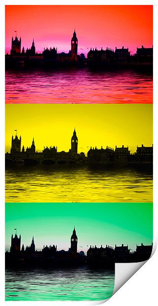 Big Ben and the houses of Parliament Print by David French