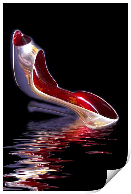 Silver Shoe Dreams Print by David French