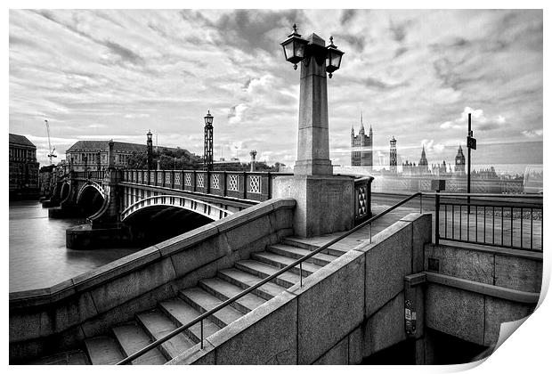 Lambeth Bridge London Thames Print by David French