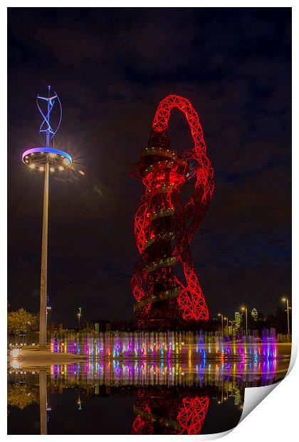 ArceorMittal Orbit  Olympic Park Print by David French