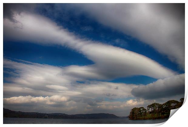 Clouds over Ulswater  Print by David French