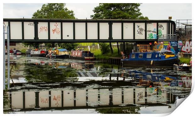 River Lea at Hackney Wick Print by David French