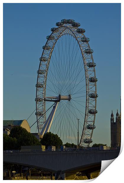 London eye Print by David French