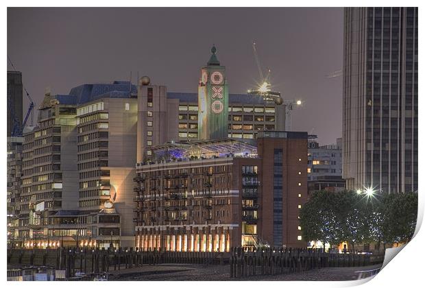 The Oxo Tower HDR version Print by David French