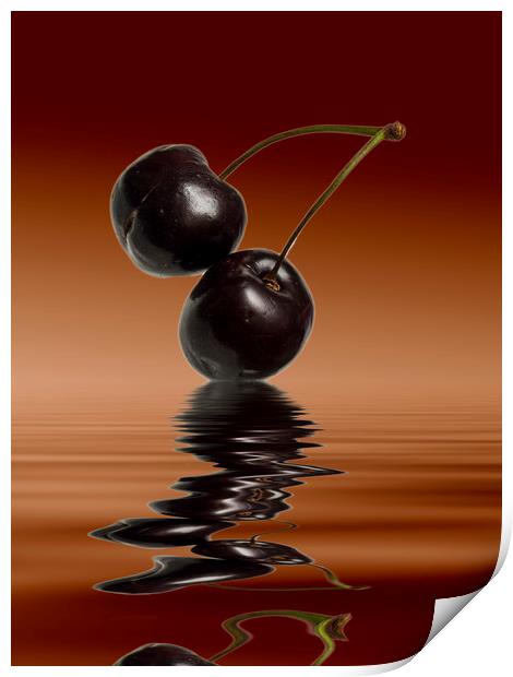 Fresh Cherries  Print by David French