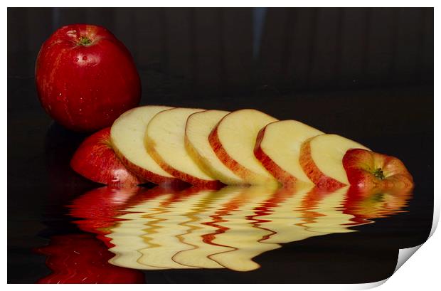 Juicy Red Apples Print by David French