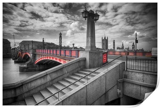 Lambeth Bridge London Print by David French