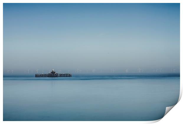 Herne Bay old pier Kent  Print by David French