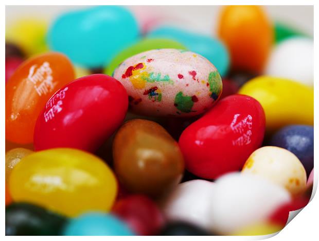 Jelly bean sweeties Print by David French