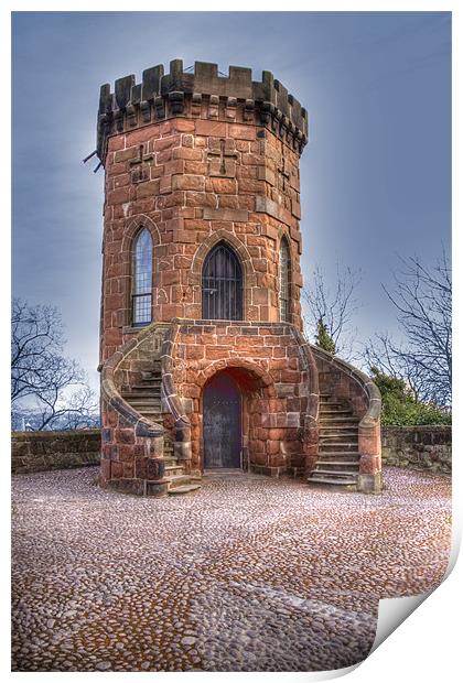 St Louis Tower Shrewsbury Regiment Castle Print by David French