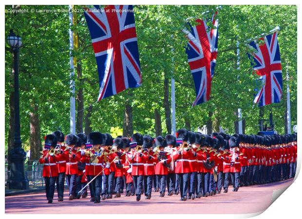 Coldstream Guards Trooping The Colour Print by Laurence Tobin