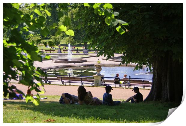 Kensington Gardens, London Print by Laurence Tobin