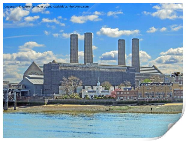  Trinity Hospital and Power Station. Greenwich, London Print by Laurence Tobin