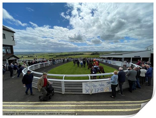 Hexham Racecourse  Print by David Thompson